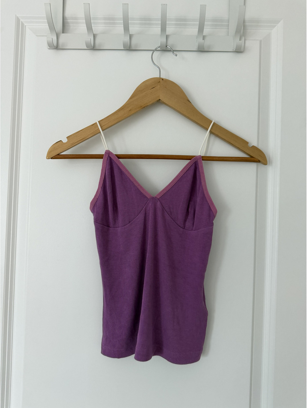 Purple Sleeveless V-Neck Cami Top